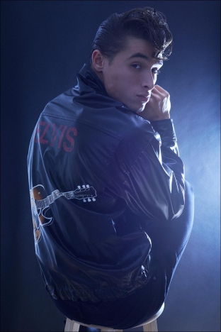 Actor/model Alex Sanson from State Management. Photographed for Ponyboy by Alexander Thompson. Look 5.