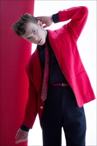 Model Casey Hare from Crawford Models. Photographed for Ponyboy by Alexander Thompson. Look 4.