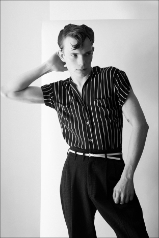 Model Casey Hare from Crawford Models. Photographed for Ponyboy by Alexander Thompson. Look 9.