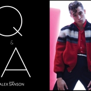 Actor/model Alex Sanson from State Management. Photographed for Ponyboy by Alexander Thompson. Opening spread.