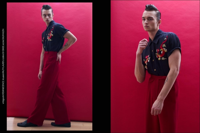 Model Brayden Reeder from Muse Management. Photographed for Ponyboy by Alexander Thompson in New York City. Spread 4.