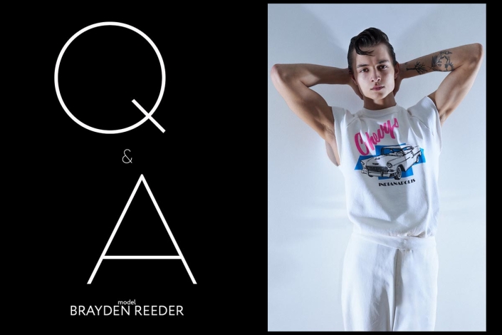 Model Brayden Reeder from Muse Management. Photographed for Ponyboy by Alexander Thompson in New York City. Opening spread.