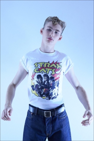 Model Jacob Lipton from Crawford Models. Photographed for Ponyboy by Alexander Thompson in New York City. Look 10 - 2.