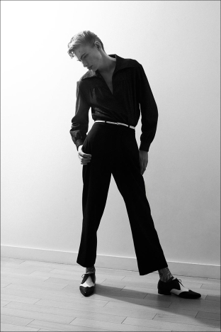 Model Jacob Lipton from Crawford Models. Photographed for Ponyboy by Alexander Thompson in New York City. Look 4.