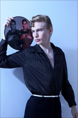 Model Jacob Lipton from Crawford Models. Photographed for Ponyboy by Alexander Thompson in New York City. Look 4 - 6.