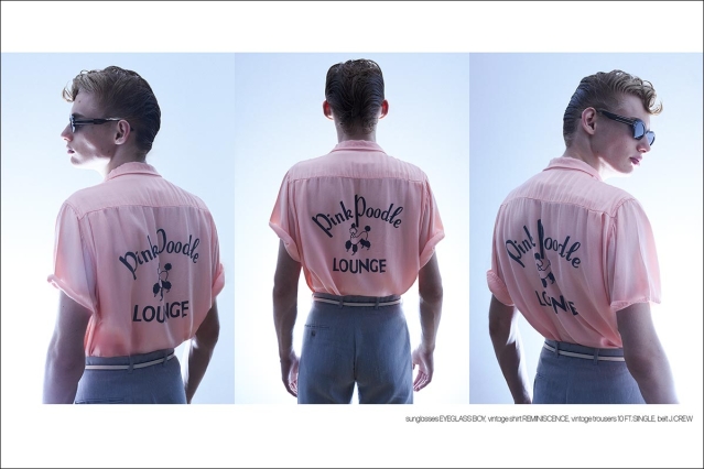 Model Jacob Lipton from Crawford Models. Photographed for Ponyboy by Alexander Thompson in New York City. Spread 6.