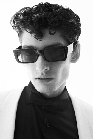 Model Emmanuel Leal from Muse Management. Photographed for Ponyboy by Alexander Thompson in New York City. Look 5.