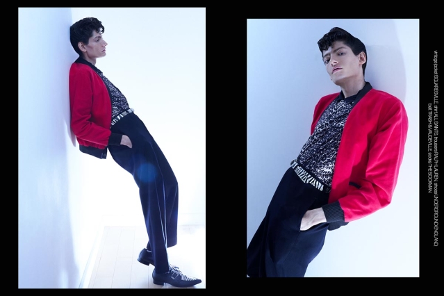 Model Emmanuel Leal from Muse Management. Photographed for Ponyboy by Alexander Thompson in New York City. Spread 7.