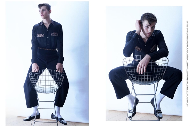 Model Danyil Zhuchko from Soul Artist Management. Photographed for Ponyboy by Alexander Thompson in New York City. Spread 6.