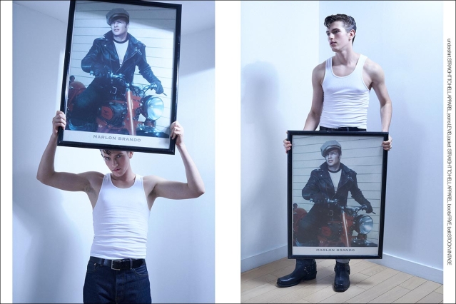 Model Danyil Zhuchko from Soul Artist Management. Photographed for Ponyboy by Alexander Thompson in New York City. Spread 7.