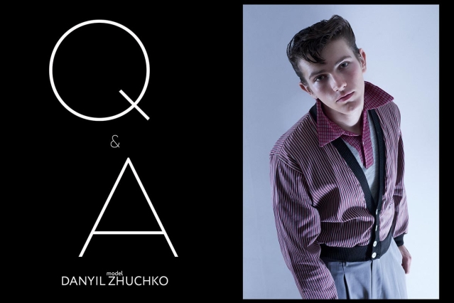 Model Danyil Zhuchko from Soul Artist Management. Photographed for Ponyboy by Alexander Thompson in New York City. Opening spread.