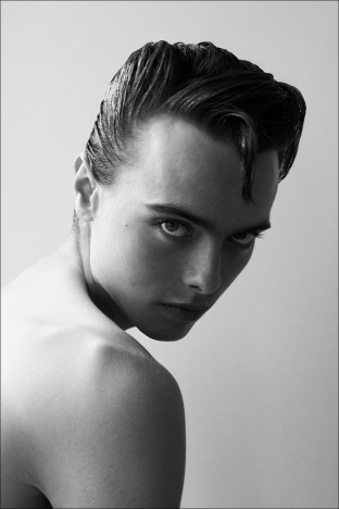 Model Samuel Vervaecke from Two Management NY. Photographed for Ponyboy by Alexander Thompson in New York City. Look 1.