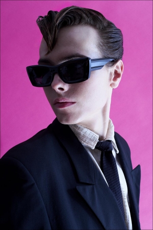 Model Samuel Vervaecke from Two Management NY. Photographed for Ponyboy by Alexander Thompson in New York City. Look 6.