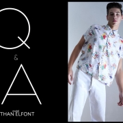 Model Ethan Elfont from Muse Management. Photographed for Ponyboy by Alexander Thompson in New York City. Opening spread.