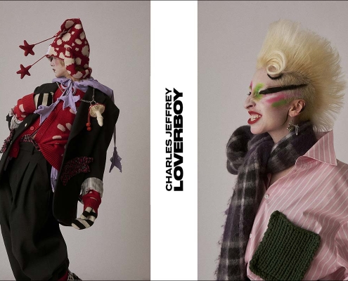 Charles Jeffrey Loverboy "Thistle" collection, for Autumn Winter 2026. Opener.