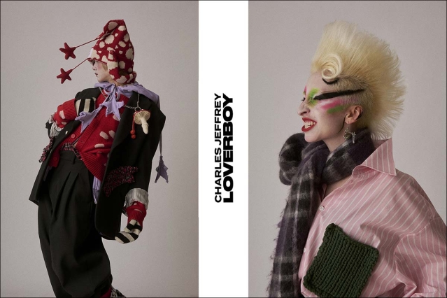 Charles Jeffrey Loverboy "Thistle" collection, for Autumn Winter 2026. Opener.