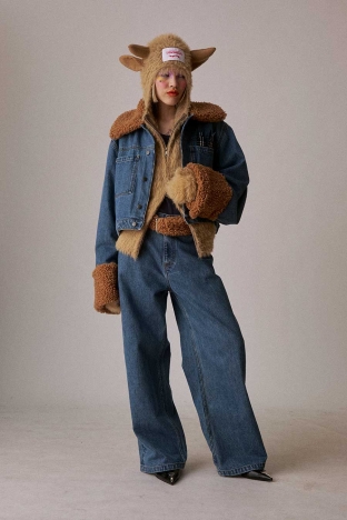 Charles Jeffrey Loverboy "Thistle" collection, for Autumn Winter 2026. Look 17.