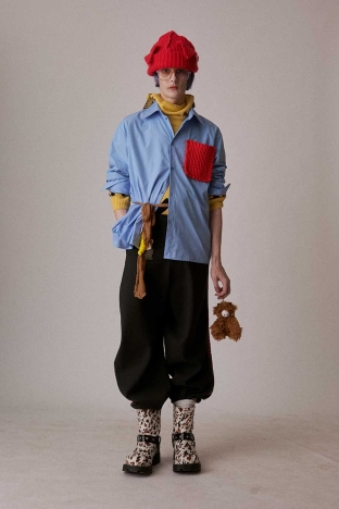 Charles Jeffrey Loverboy "Thistle" collection, for Autumn Winter 2026. Look 18.