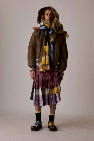 Charles Jeffrey Loverboy "Thistle" collection, for Autumn Winter 2026. Look 4.