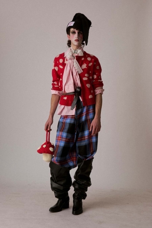 Charles Jeffrey Loverboy "Thistle" collection, for Autumn Winter 2026. Look 9.