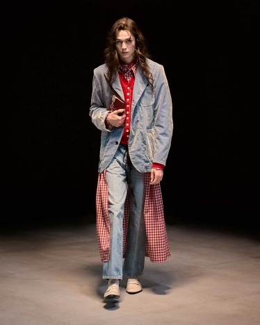 The MASU AW 2026/27 menswear collection - "Sugar Riot". Look 1.