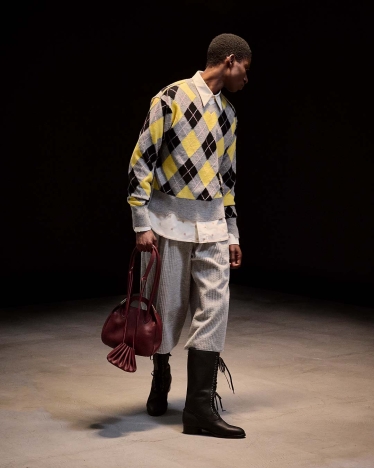 The MASU AW 2026/27 menswear collection - "Sugar Riot". Look 10.