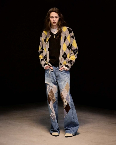 The MASU AW 2026/27 menswear collection - "Sugar Riot". Look 12.