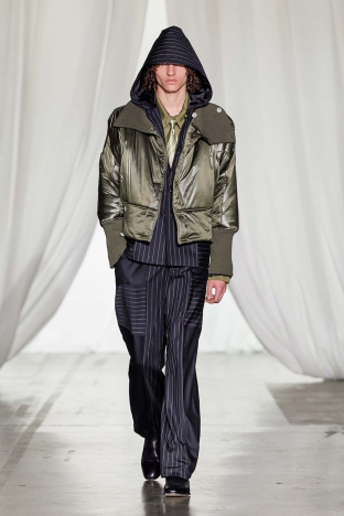 The Saul Nash FW 2026 "Masquerade" menswear collection. Look 8.