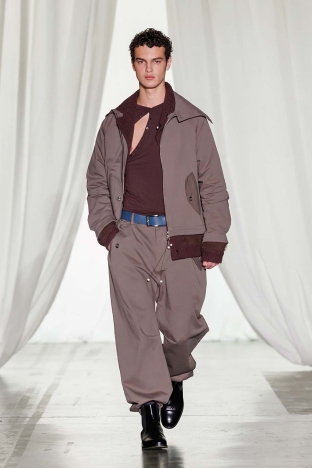 The Saul Nash FW 2026 "Masquerade" menswear collection. Look 14.