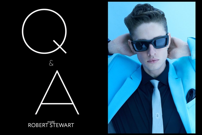 Model Robert Stewart from Crawford Models. Photographed for Ponyboy by Alexander Thompson in New York City. Opening spread.