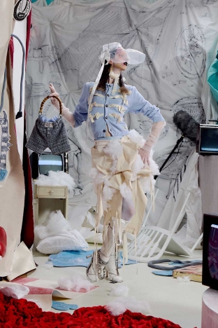 The Charles Jeffrey LOVERBOY SS 2027 Lookbook - ‘AEOLIAN AFTERNOON’. Look 4.