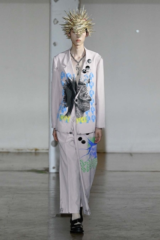 The KIDILL SS 2027 CHAOTIC DISCORD menswear collection. Look 6.