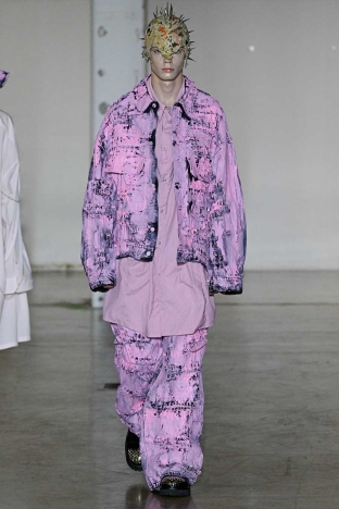The KIDILL SS 2027 CHAOTIC DISCORD menswear collection. Look 8.