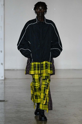 The KIDILL SS 2027 CHAOTIC DISCORD menswear collection. Look 20.