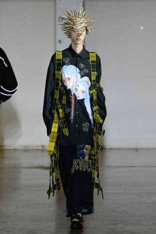 The KIDILL SS 2027 CHAOTIC DISCORD menswear collection. Look 21.