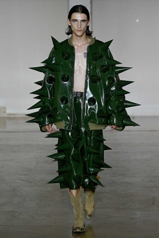 The KIDILL SS 2027 CHAOTIC DISCORD menswear collection. Look 30.