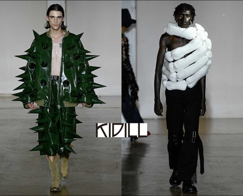 The KIDILL SS 2027 CHAOTIC DISCORD menswear collection. Opening spread.