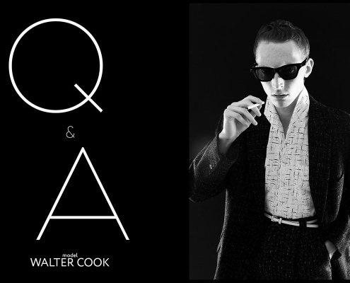 Model Walter Cook from Crawford Models. Photographed for Ponyboy by Alexander Thompson in New York City. Opening spread.