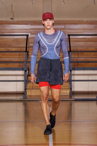 The Saul Nash SS 2027 'STANCE' menswear collection. Look 4.