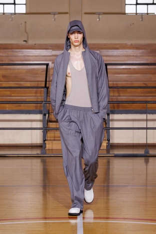 The Saul Nash SS 2027 'STANCE' menswear collection. Look 7.