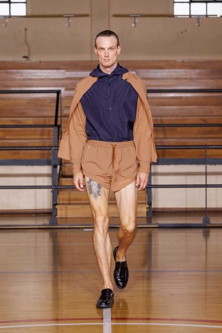 The Saul Nash SS 2027 'STANCE' menswear collection. Look 10.