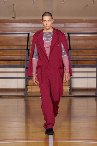 The Saul Nash SS 2027 'STANCE' menswear collection. Look 12.