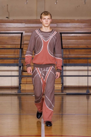 The Saul Nash SS 2027 'STANCE' menswear collection. Look 14.