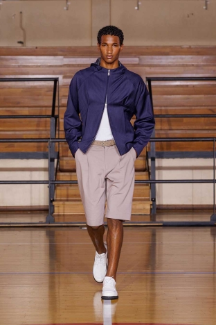 The Saul Nash SS 2027 'STANCE' menswear collection. Look 16.