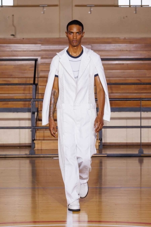 The Saul Nash SS 2027 'STANCE' menswear collection. Look 17.