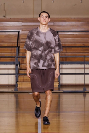 The Saul Nash SS 2027 'STANCE' menswear collection. Look 19.