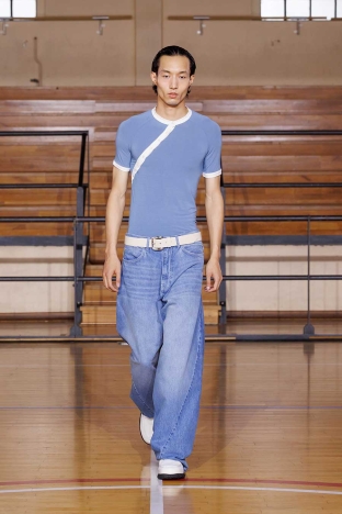The Saul Nash SS 2027 'STANCE' menswear collection. Look 25.