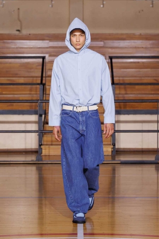 The Saul Nash SS 2027 'STANCE' menswear collection. Look 26.