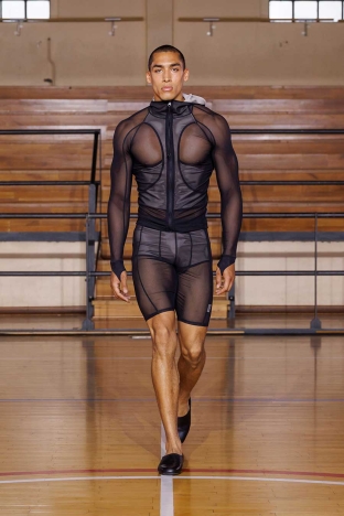 The Saul Nash SS 2027 'STANCE' menswear collection. Look 28.