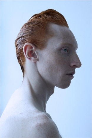 Model Walter Cook from Crawford Models. Photographed for Ponyboy by Alexander Thompson in New York City. Look 1.